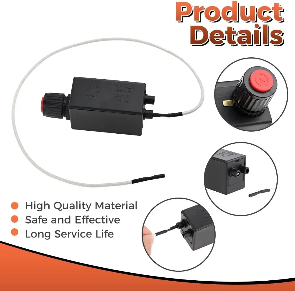 Electronic Push Button Pluse Igniter Wire 500mm Spark Generator 1PC fits Uniflame Patio Heater Gas Fire pits 233000 GWU9209SP