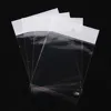 200pcs Self Adhesive Seal OPP Bags with White cardboard and Hanging Holes - Transparent Plastic Poly Bag Jewelry Gift Packaging 6