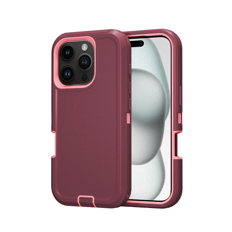3-in-1 Dual Layer Heavy Duty Armor Phone Case with Drop Protection