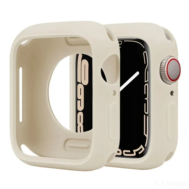 Premium Soft Silicone Smartwatch Protection Case - Durable and Stylish Shell Cover