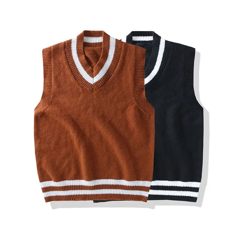 Fashion Sweater Vest Men | Men Korean Fashion Vest | Sweater