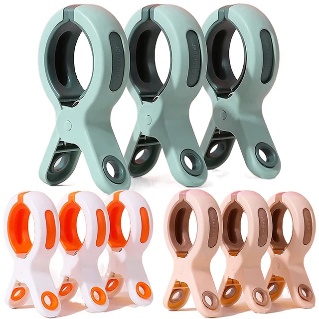 3/1 Százalék Nagy Tengerparti Törülköző Klipek Műanyag Erős Szélálló Ruhák Csapok Paplan Függő Klip Újrafelhasználható Nem Csúszás Rögzített Szárító Ruhacsipesz