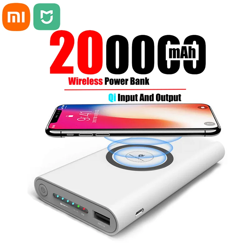 

Внешний аккумулятор Xiaomi Mijia на 200000 мА · ч с поддержкой быстрой беспроводной зарядки
