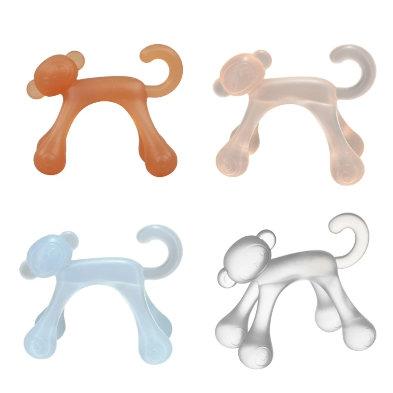 

N80C Teething Toy Rubber Teether Silicone Teething Toy Designed for Comfort Gift