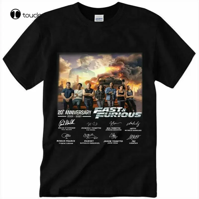 Stagione Veloce E Furiosa 9 20 Anni 2001 2021 Firma Camicia Taglia S5Xl Fan Gift