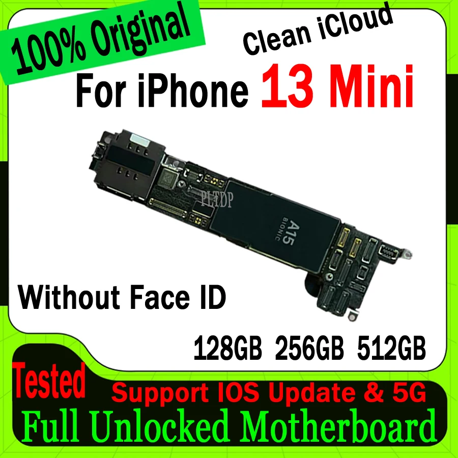 

Factory Unlock Mainboard For IPhone 13 MINI 100% Original Motherboard Support Update Logic Board Clean ICloud Plate 128g/256g