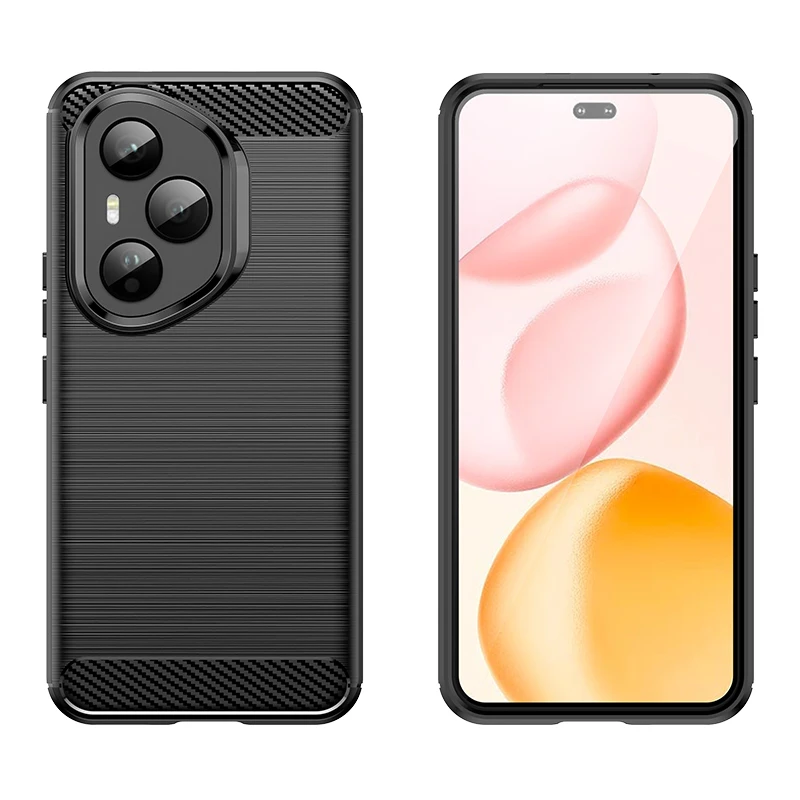 Shockproof Soft TPU Carbon Fiber Phone Bumper Case Cover