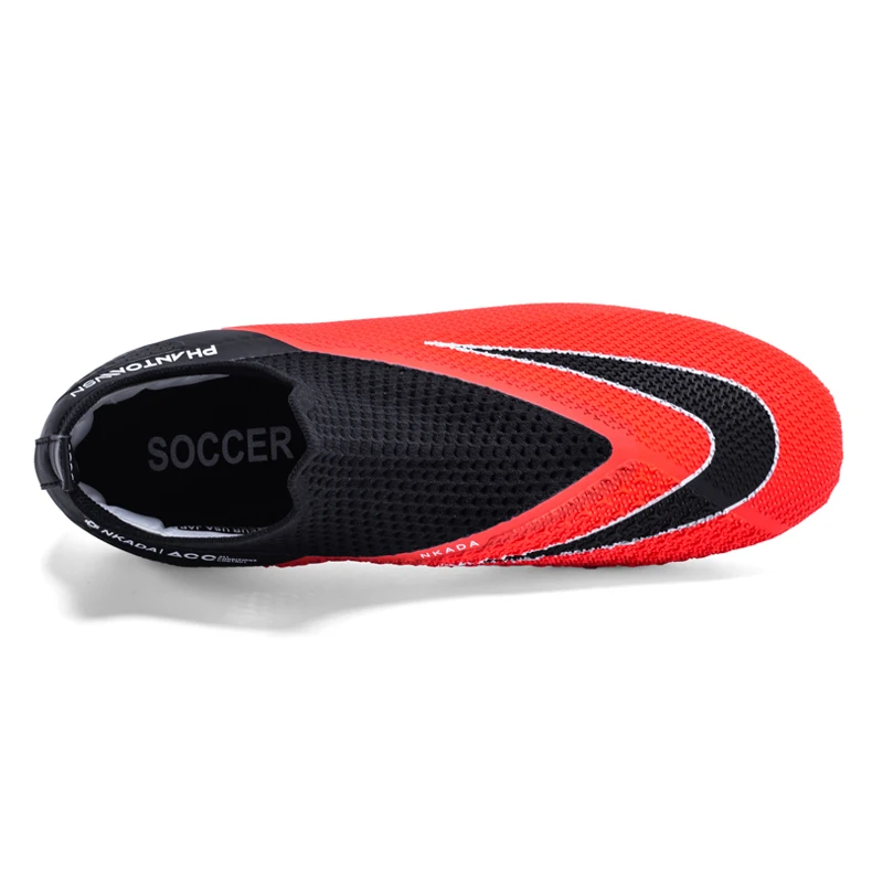 Herenlaarzen, hoge antislip-grastrainingsvoetbalschoenen voor kinderen, ultralichte grote sportschoenen_voghion.com