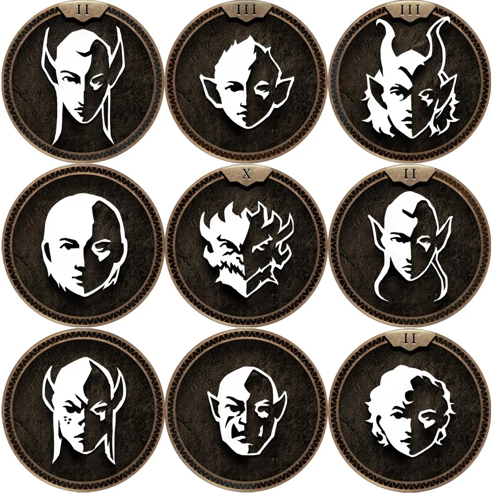 

Game Badge Figures Astarion Gale Shadowheart Cosplay Character Brooch Pins Backpack Fans Collection Gifts