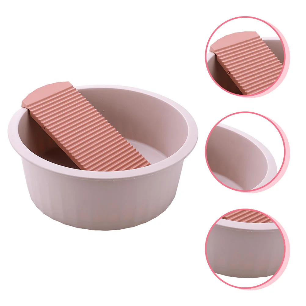 

Wash Basin Clothes Dolls Infant Washboard Hand Washing Bin Laundry Face Basin Pp