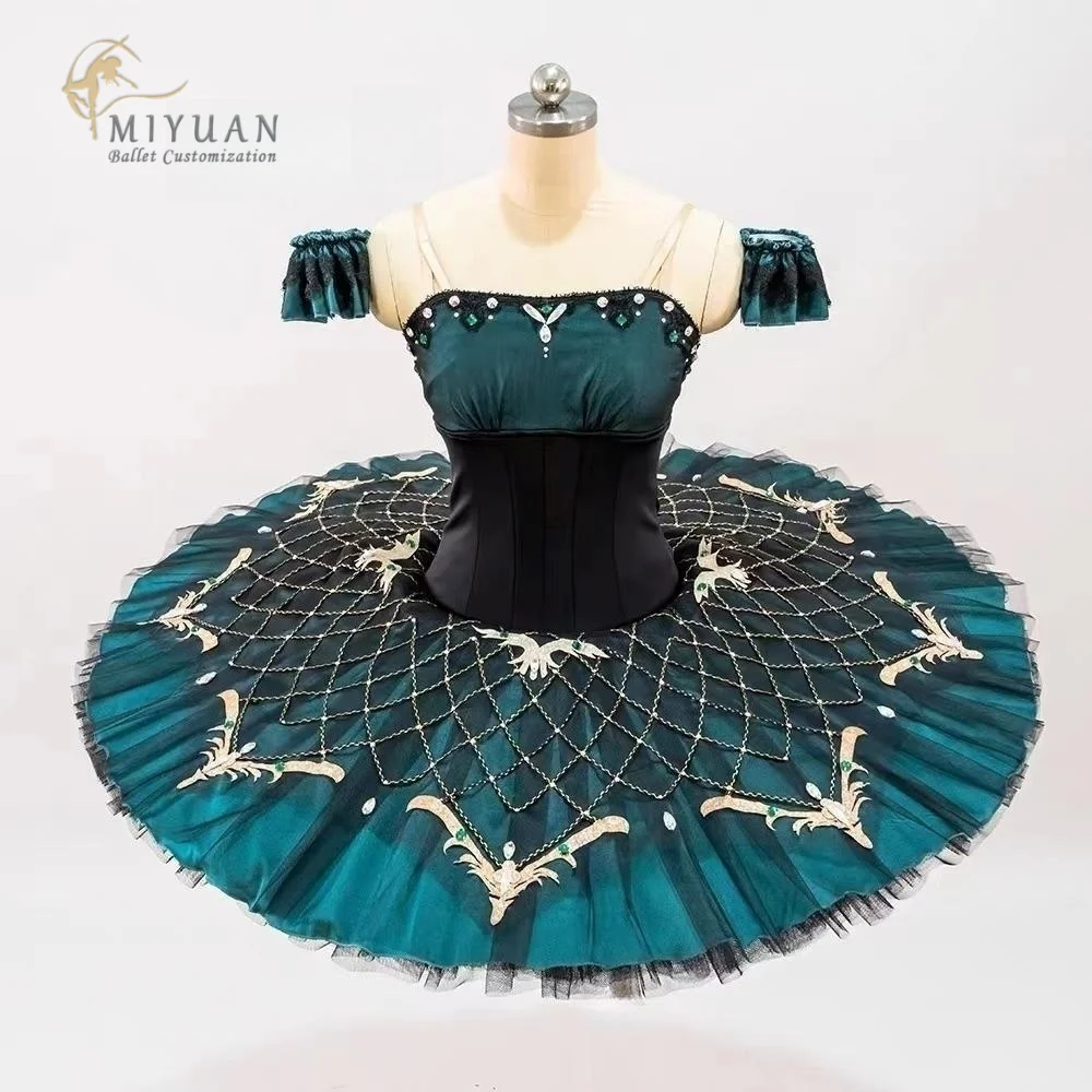 

2023 New Esmirada Variations tutu professional custom adult children green performance competition dress