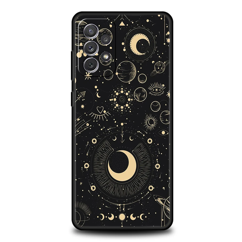 Astrological Suns Moons Clouds Soft Shell Phone Case
