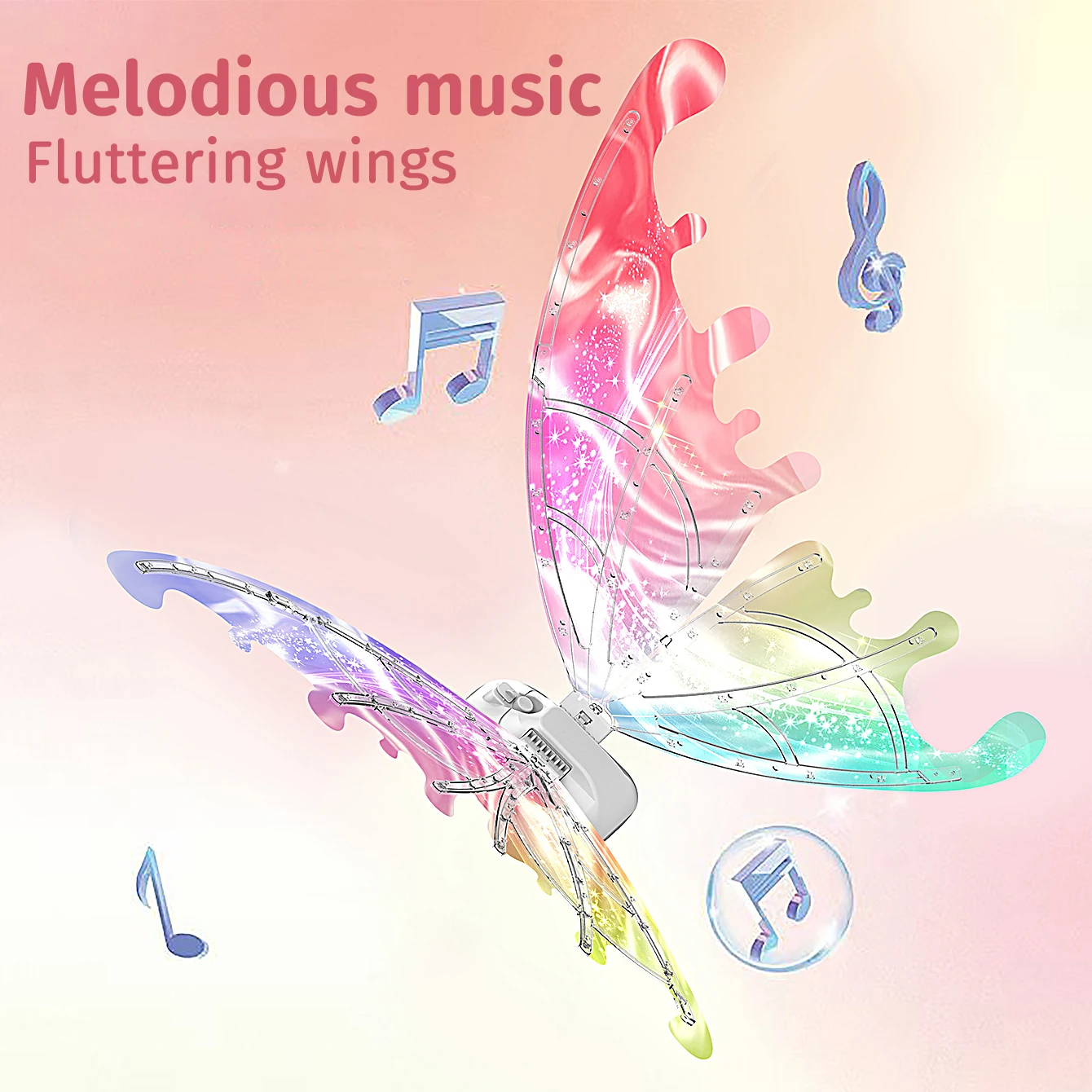 Luminous butterfly electric wings music fairy wings angel props gift music toys