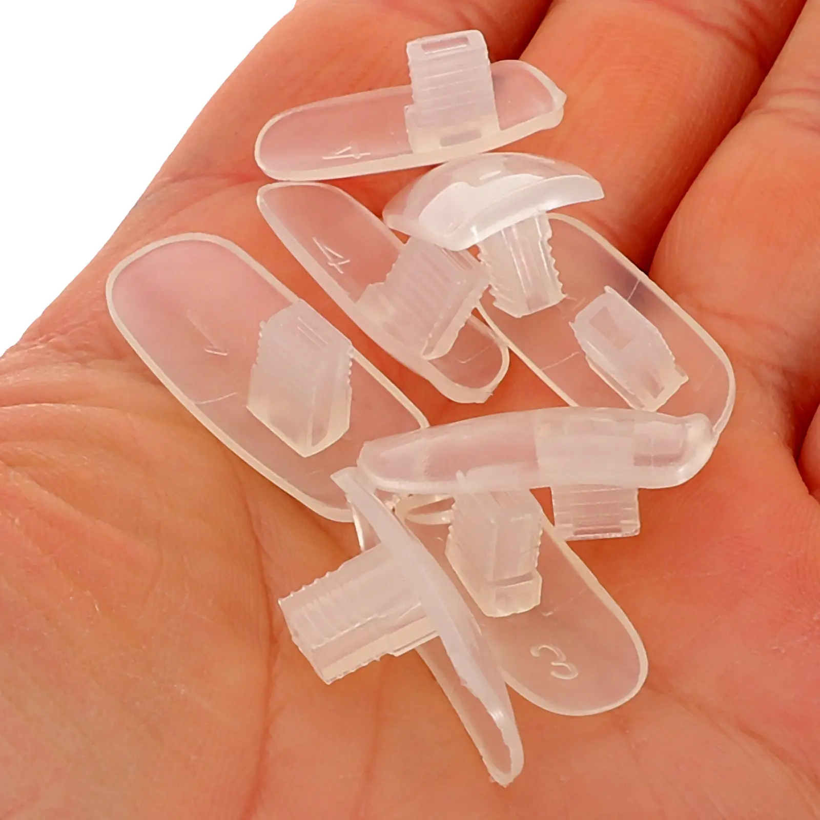 100개 기계식 핸드팁 부드러운 표면 아트 연습용 디스플레이 스틱 샘플 스틱 네..