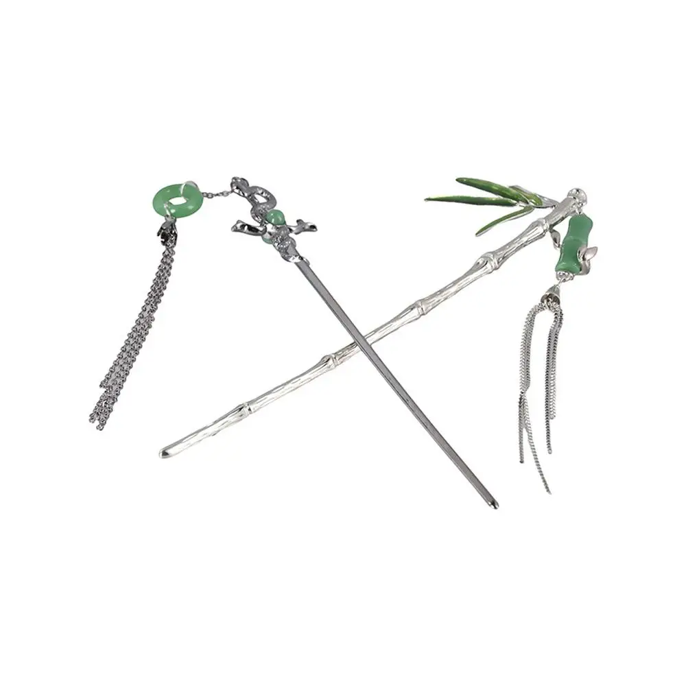 Copper Butterfly Gift Hanfu Headdress Tassel Hair Stick Geometric Hair Stick New Chinese Style Hairpin Hairstyle Design Tool