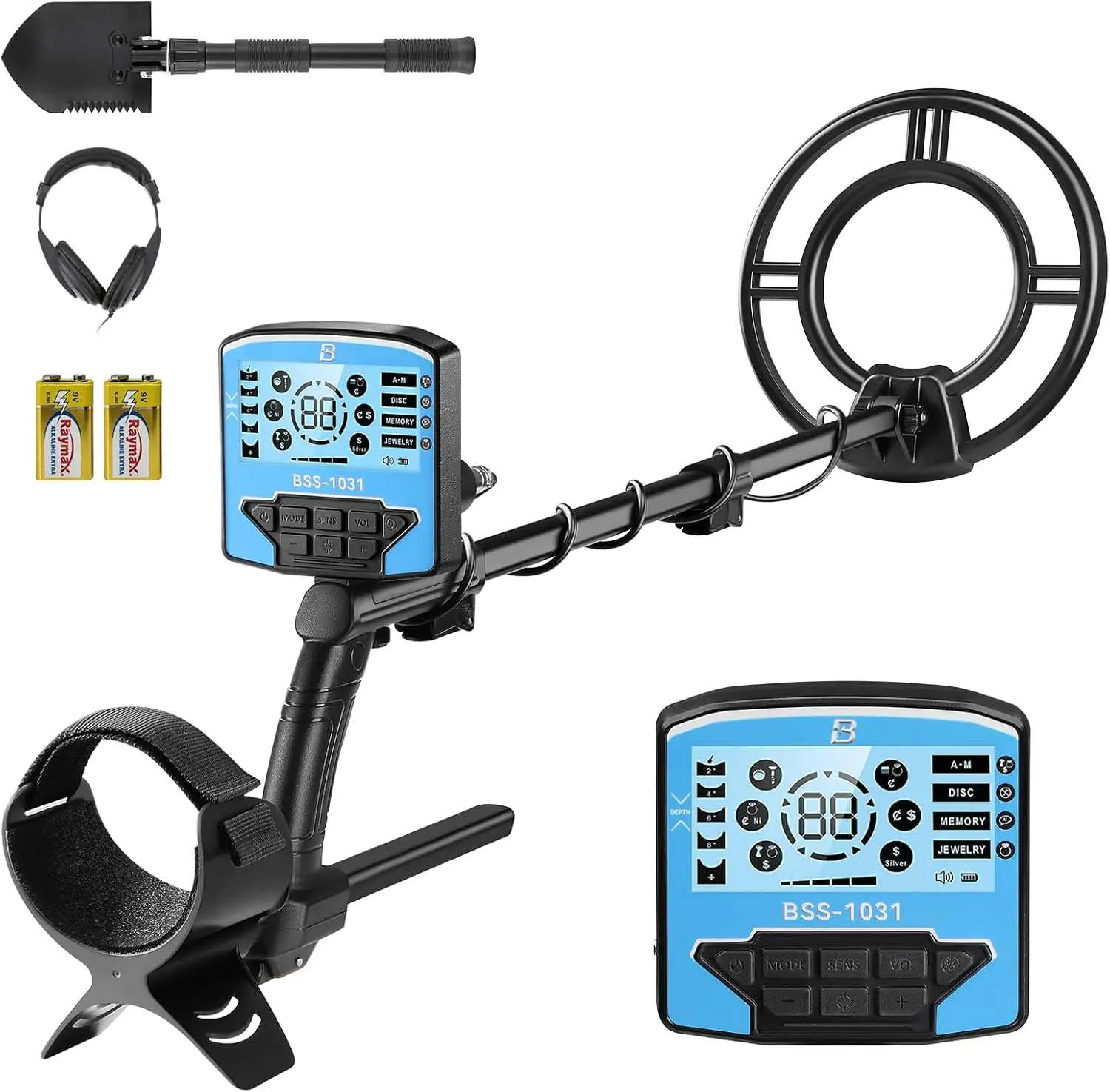 Metal Detectors 10'' Waterproof Coil Professional Higher Accuracy for Beginners 5 Professional Modes with Upgraded DSP Chip