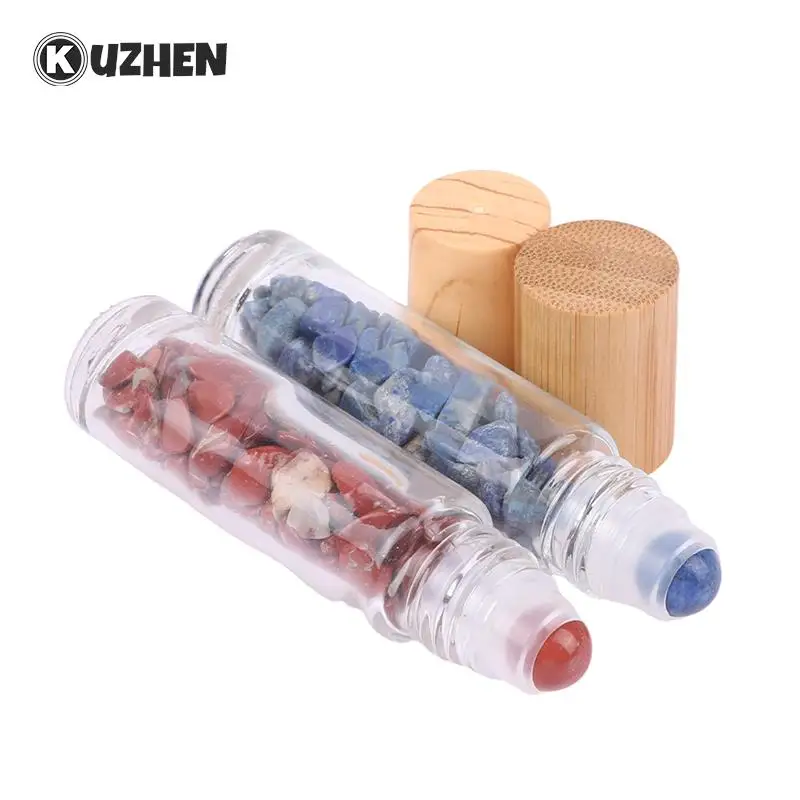 에센셜 오일 롤러 병 10ml, 보석 여행용 리필 가능 에센셜 오일 유리 병 용기, 1 개