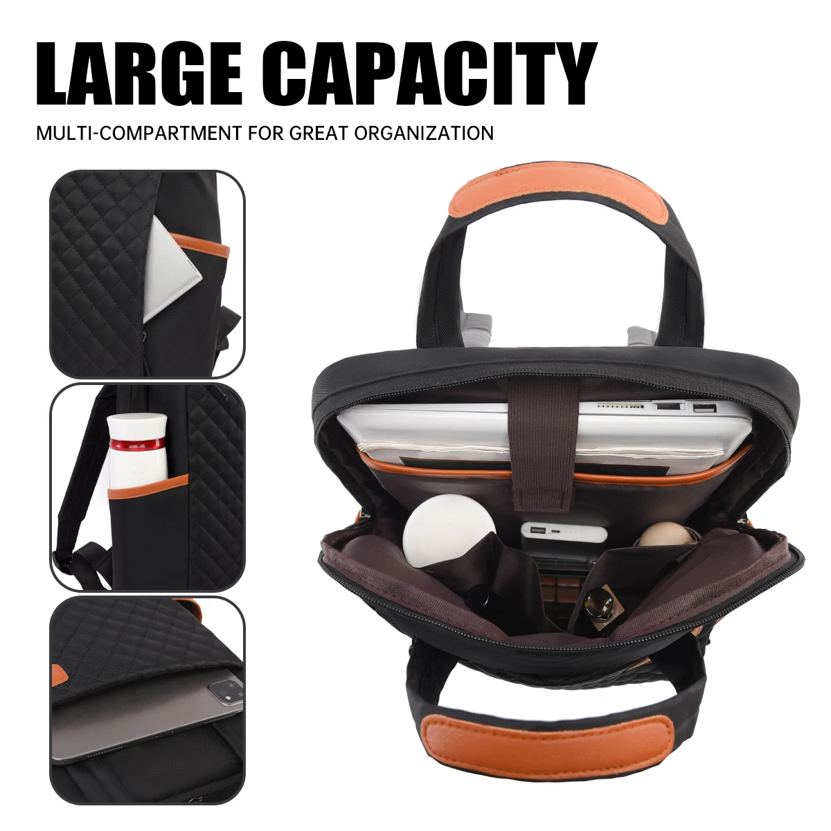 Korean Mommy Bag, Simple Nylon Large-Capacity Backpack for Male and Female College Students, Laptop Bag, Travel Backpack, Boarding Conference Bag