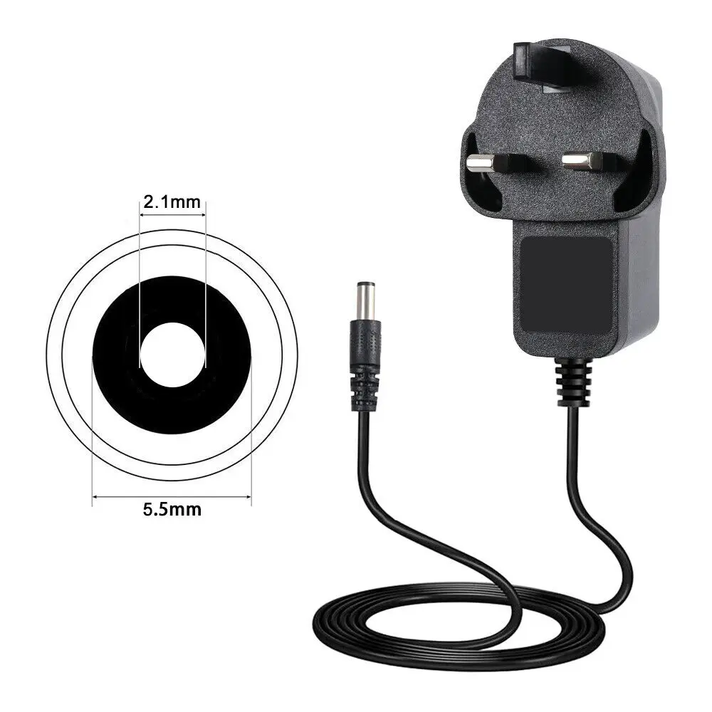 전원 어댑터 5.5x2.1MM LED 모니터 규제용 충전기 9V 영국 전원 어댑터 공급 장치 1A AC/DC