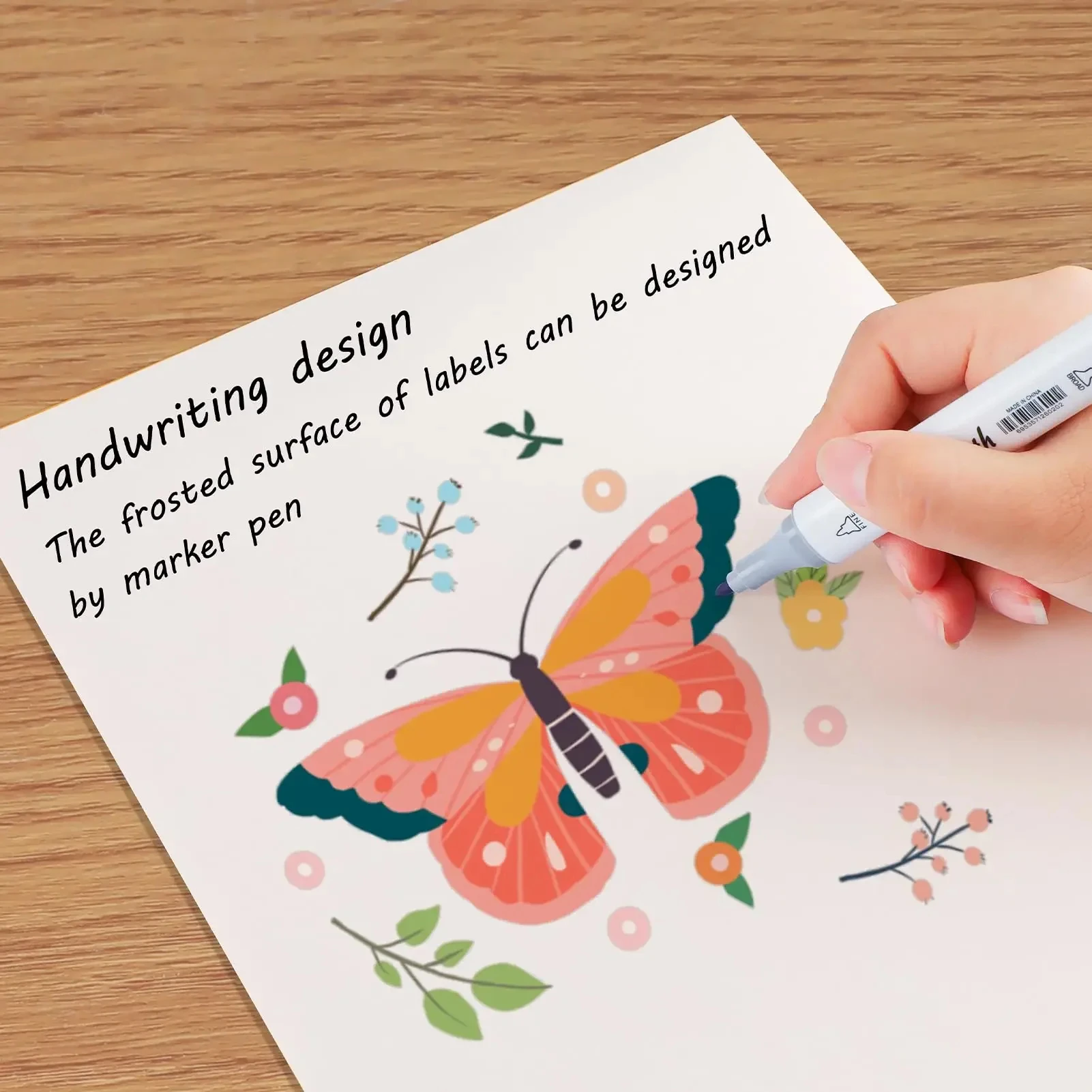 Matte & Glossy Printable Labels A4 - Self-Adhesive White/Kraft Paper for All Printers