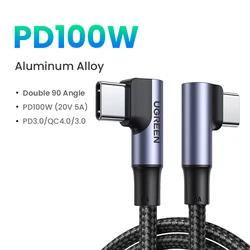 UGREEN 100W USB - C Fast Charging Cable - 2m (100W Double Angle)