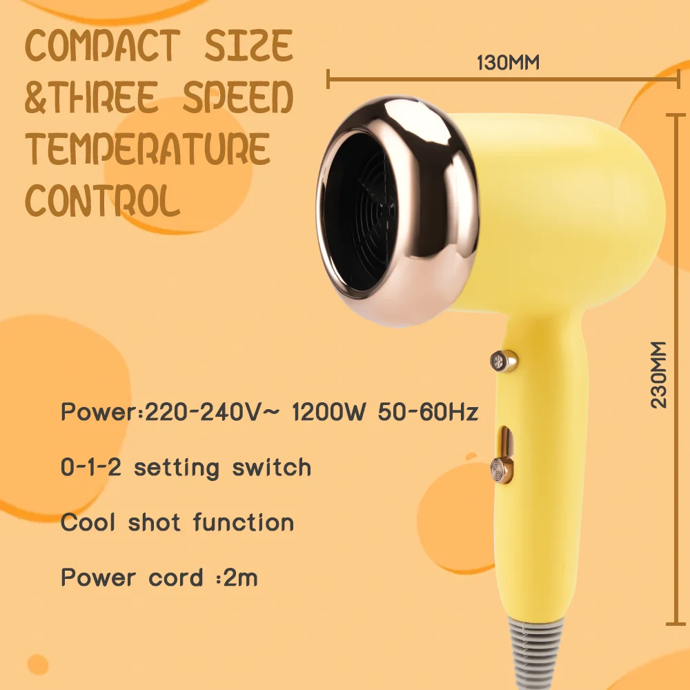 Pritech Baby Kids Hair Dryer 1200W Hair Dryer for Children