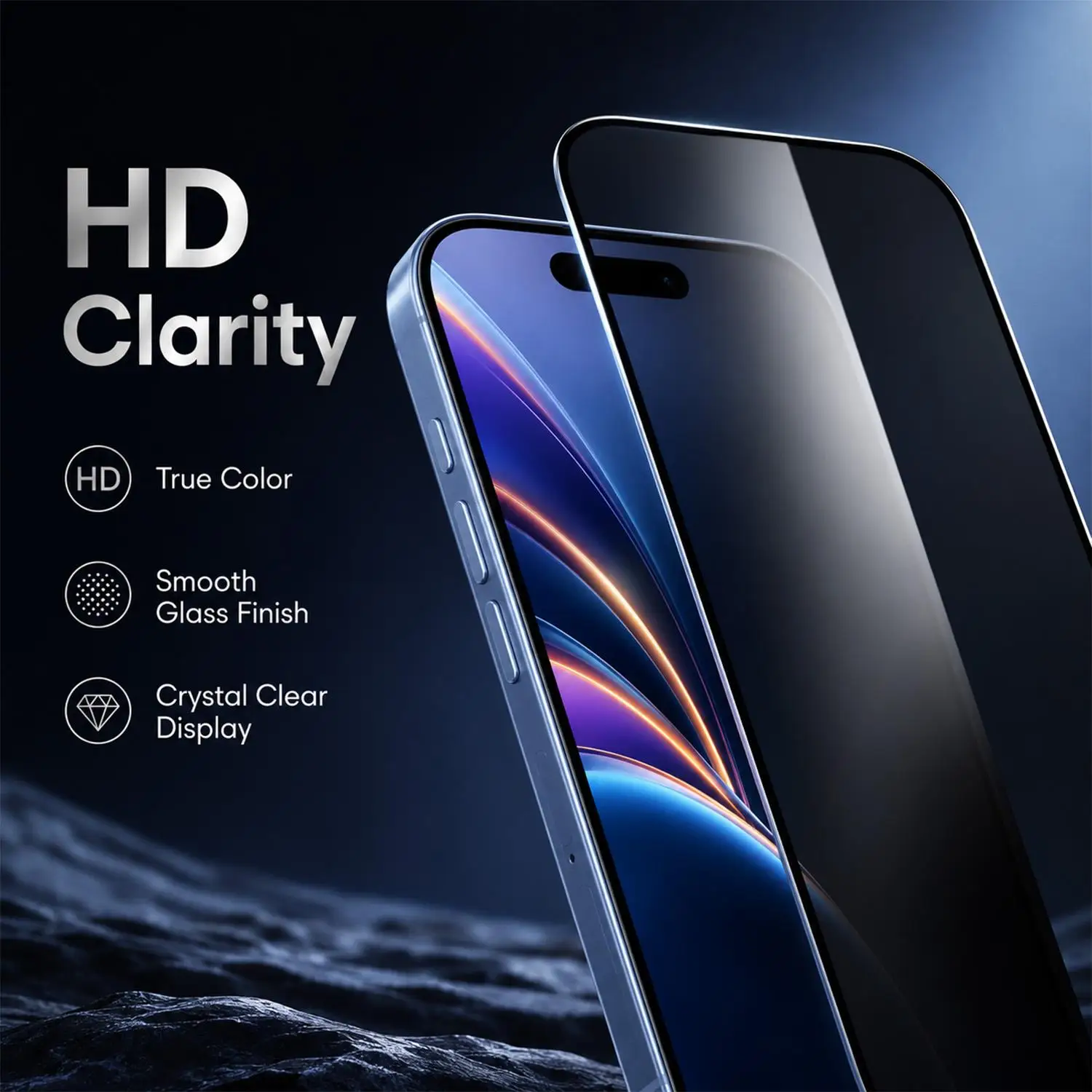 Premium Privacy Screen Protector with Auto Dust Removal and Installation Kit - Tempered Glass Film, Full Coverage