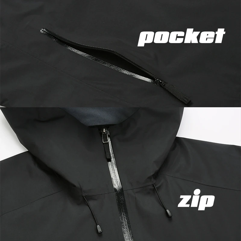 New Men's Hooded Jackets Outdoor Waterproof Dustproof Coat Women Ultralight Sports Mountaineering Clothing Zipper Jacket Unisex