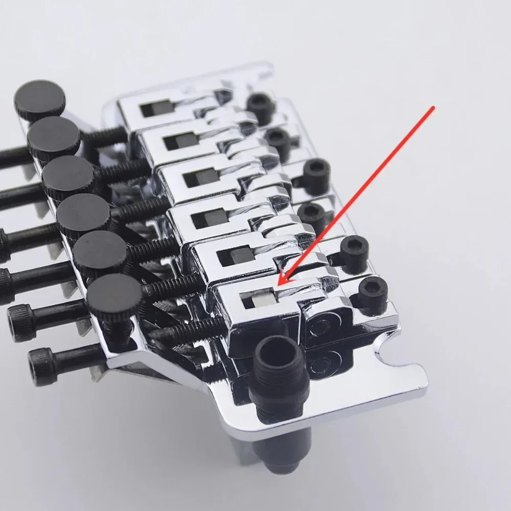Guitar String Lock 1 Set 6/7/8 Strings stainless steel String Lock Screws Saddle Insert Blocks
