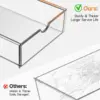 Makeup Drawer Storage Organizer with 16 Drawers, 4 Set Acrylic Office Desk Organization and Storage, Dustproof Drawer Organizer 4