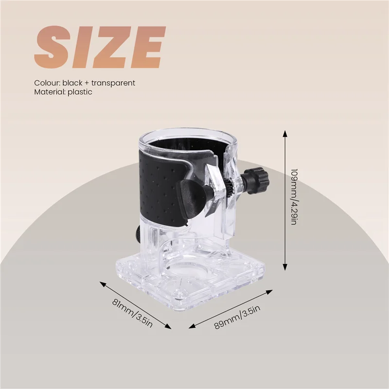 PORK-트리머 기계 베이스 목공 커터 전기 트리머 기계 베이스 전동 공구 액세서리 플런지 라우터 베이스