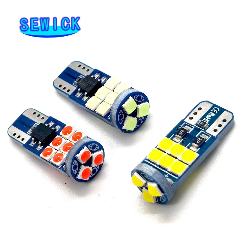  100pcs 12V T10 LED 15SMD 3030    CANBUS   ڵ     û ũ