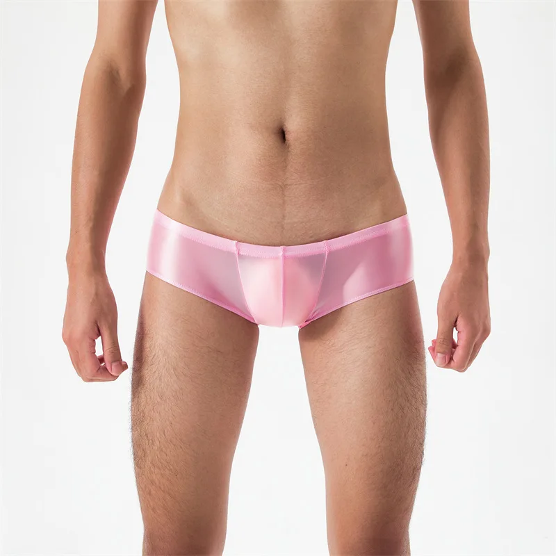 Multi-Color Mens Super Thin Transparent Oil Shine Bright High Elastic Smooth Panties  Low Rise Sexy Gay Boxer Underwear 6