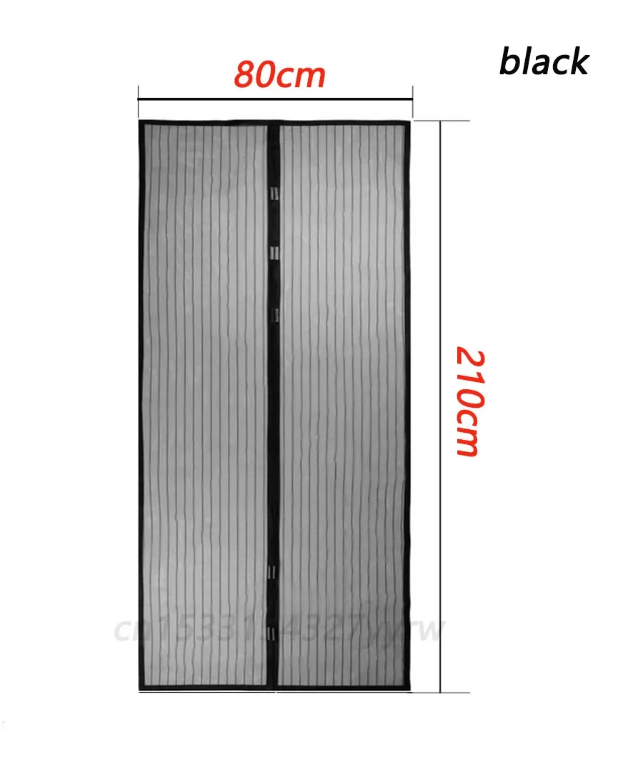 Black 80x210cm