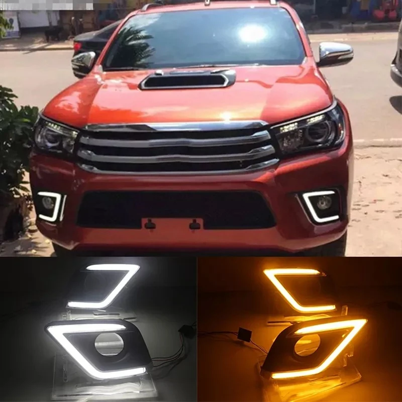 

Дневные ходовые огни для Toyota Hilux Revo VIGO 2015 2016