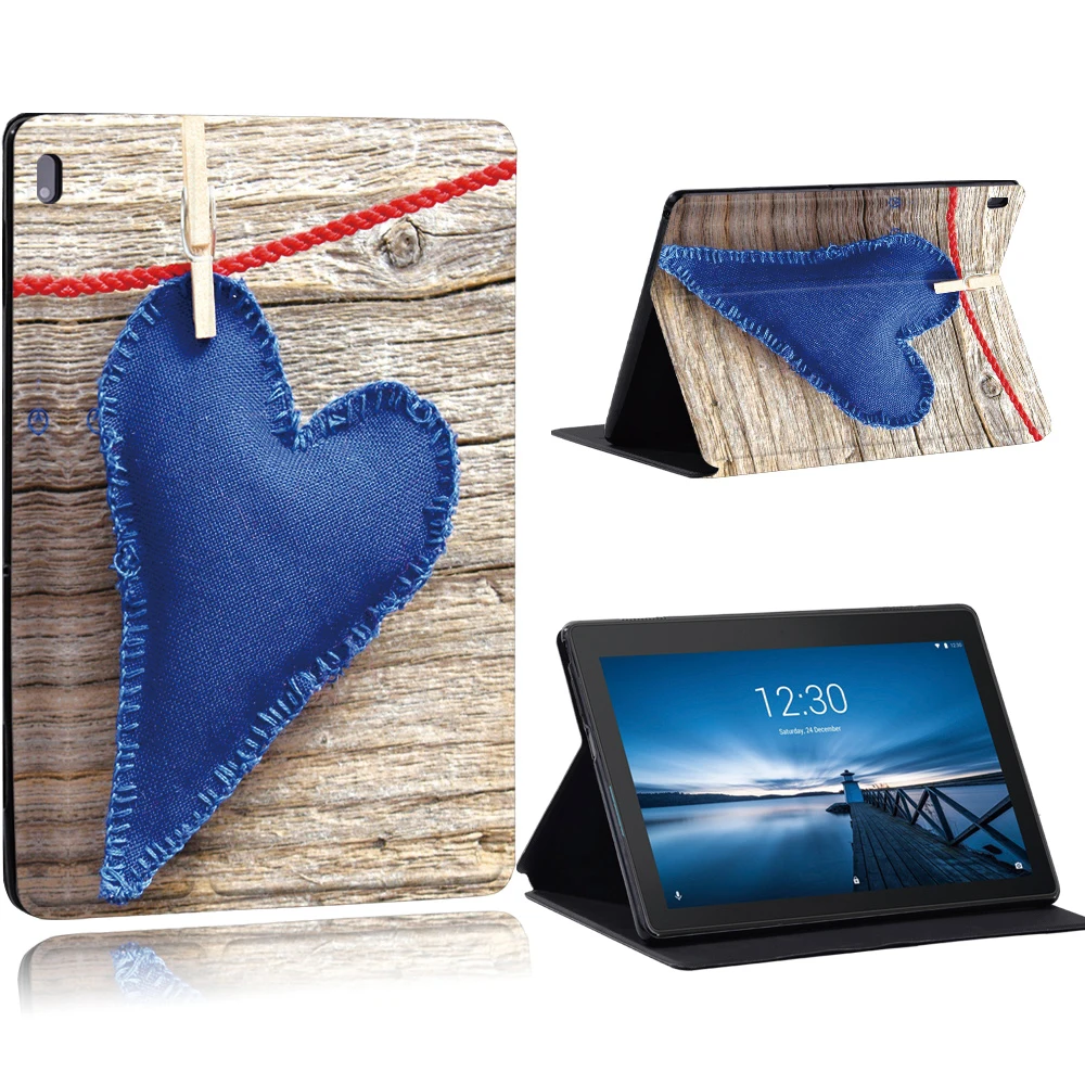 phone and tablet stand Old Image Series Pattern Case for Lenovo Tab E10 /Tab M10 10.1 Inch/Tab M10 FHD Plus 10.3 inch Tablet Stand Cover Case tablet holder Tablet Accessories