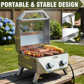 Tabletop Gas BBQ Grill 1
