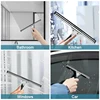 Glass Cleaning Squeegee Window Wiper 25 36 45cm Window Cleaning Tool Rubber Blade for Bathroom Shower Home Car Glass Cleaning 5