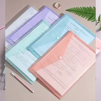 10pcs A4 Transparent Plastic File Folders Waterproof PP Document Storage Bags Student Test Papers & Office Organization Supplies 5