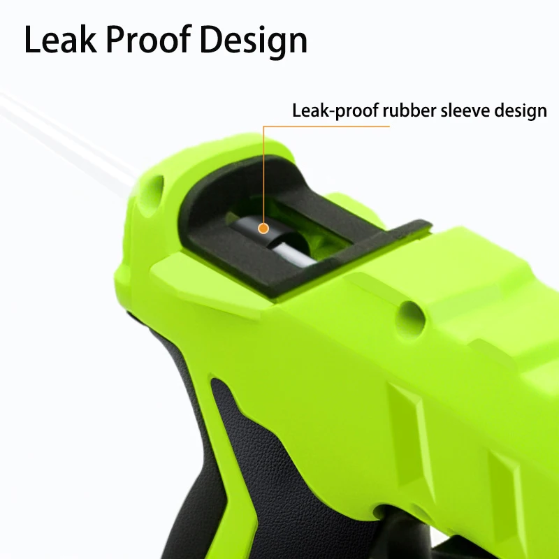 For Makita/DEWALT/BlackDecker/Milwaukee 18V Lithium Battery Hot Melt Glue Gun with 20 Glue Sticks Power Repair DIY Power Tools