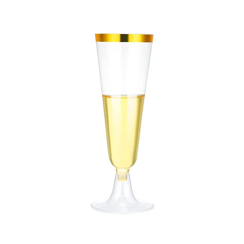 Elegant Clear Plastic Champagne Flutes for Luxurious Events 7