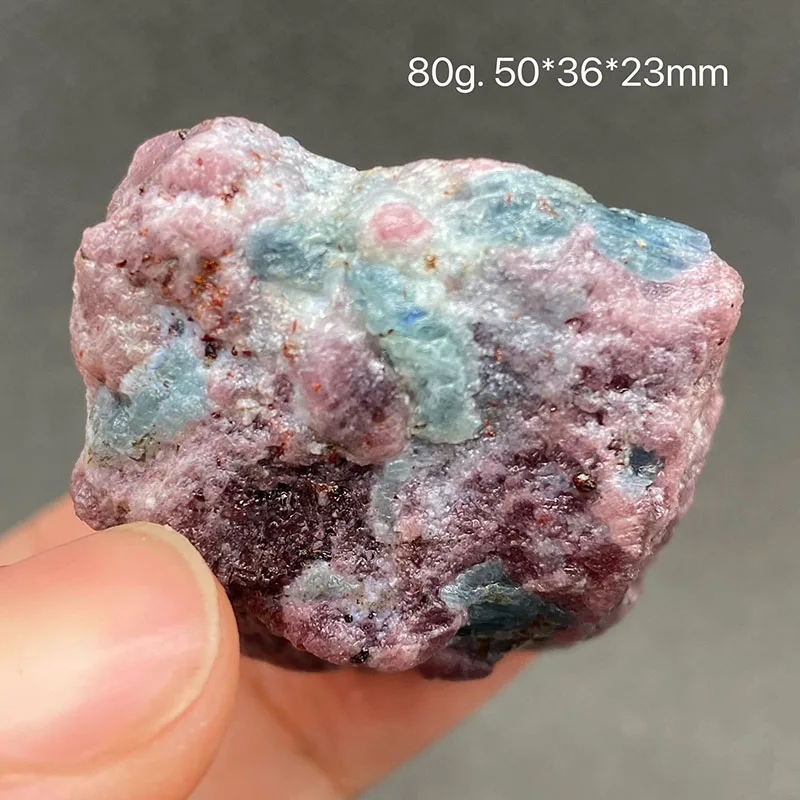 100% Rare Natural Ruby and  Aquamarine  Mineral Specimens Stones and Crystals Healing Crystal from Myanmar