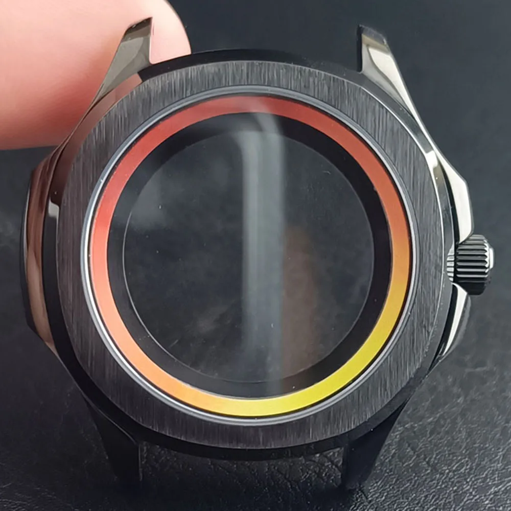 Stainless Steel Sapphire Glass Waterproof Watch Case with Inner Ring 39.5MM