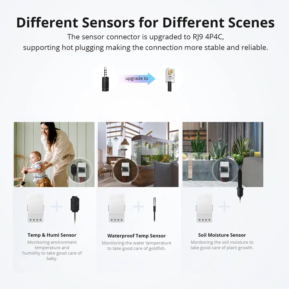 SONOFF TH Origin 16A/20A Smart Temperature Humidity Switch Monitoring Wi-Fi ESP32 Chip Smart Home Assistant via eWelink 5