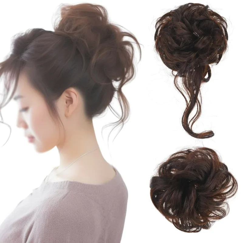 Messy Bun Hair Piece Hair Messy Rose Bun Hair Buns Hair Piece for Women  Real Hair Scrunchies Updo Hair Pieces Bun Extension Ponytail Messy Hair Bun  (Deep Brown) | SHEIN USA