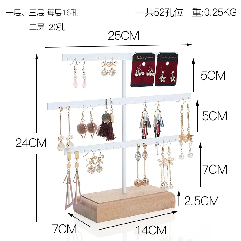 Earring Rack Jewelry Storage Hanging Display Shelf