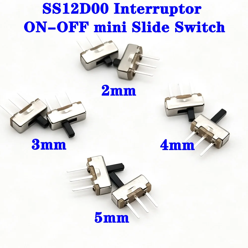 길이:2MM/3MM/4MM/5MM SS12D00 인터럽터 온오프 미니 슬라이드 스위..