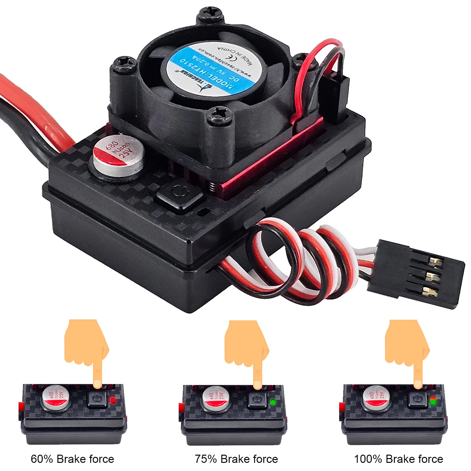 7CH 2.4GHz 送信機 & 受信機 ESC セットサポート 3S Lipo