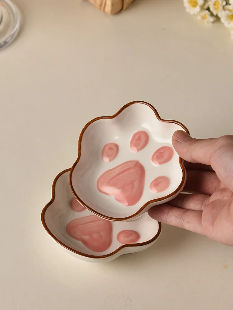 Cute Cat Paw Ceramic Dish