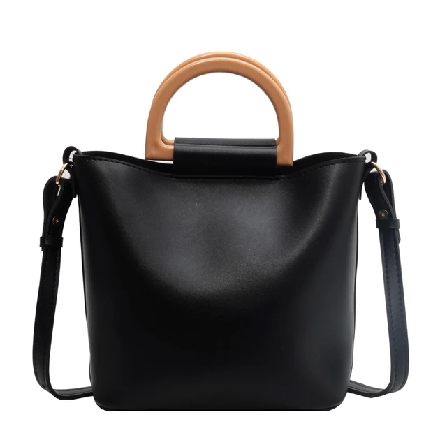 Mini Bucket Top-handle Bags For Women 2022 Luxury Designer Handbag Set  2-In-1 Large Capacity Pure Color Crossbody Small Tote Bag - AliExpress